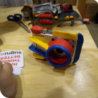 A "child-proof" camera created with Sugru
