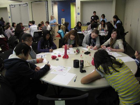 Conference goers draw out their ideas for what to make in 3D